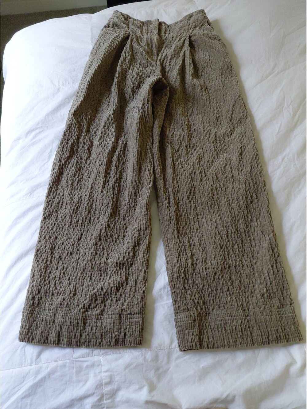Bimba Y Lola Corduroy Pants Beige Size 36 XS Excellent Condition